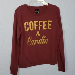 Coffee & Cardio sweatshirt Size M